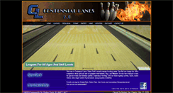 Desktop Screenshot of centenniallanesbowl.com