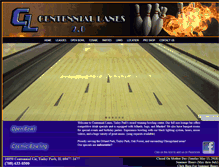 Tablet Screenshot of centenniallanesbowl.com